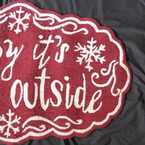 NEW 44” x 27” BABY IT’S COLD OUTSIDE HOLIDAY WINTER...